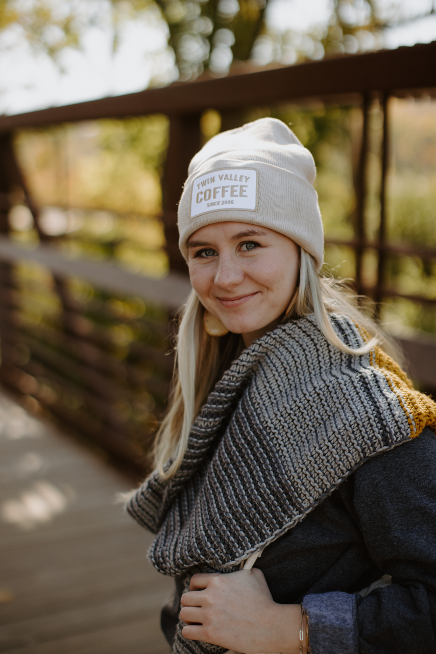 Tan knit Beanie