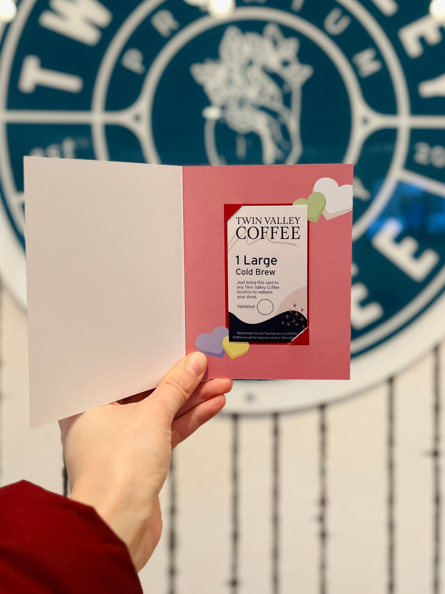 Valentine's One Large Cold Brew Card